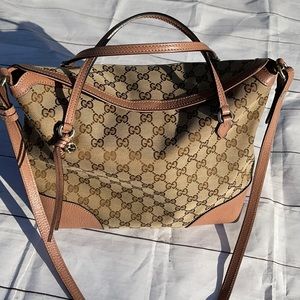 Gucci GG Canvas Bree Satchel Bag